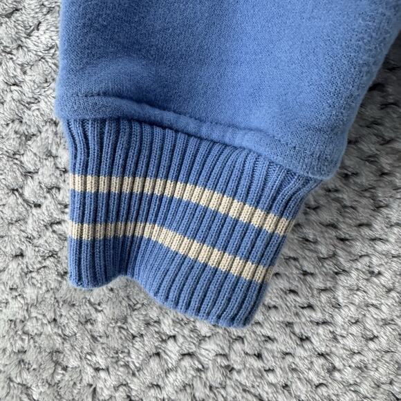 Columbia Sweater S Sky Blue Pull On Hoodie Varsity Pocket Long Sleeves Stretch - Picture 2 of 10